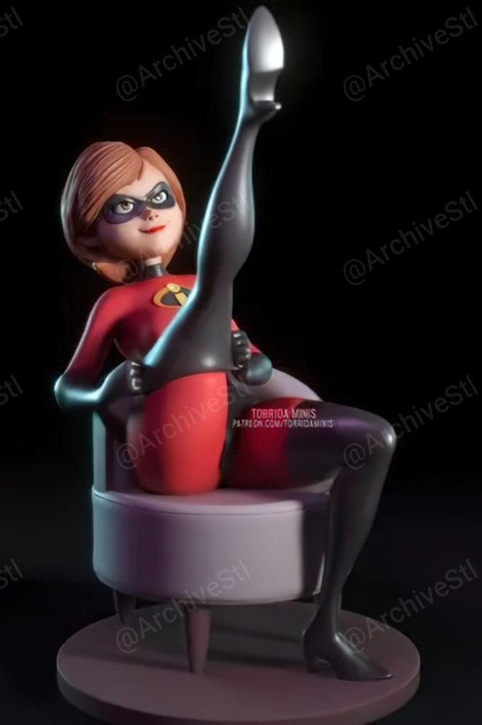 超人总动员 弹性女孩（Elastigirl）3D打印图纸